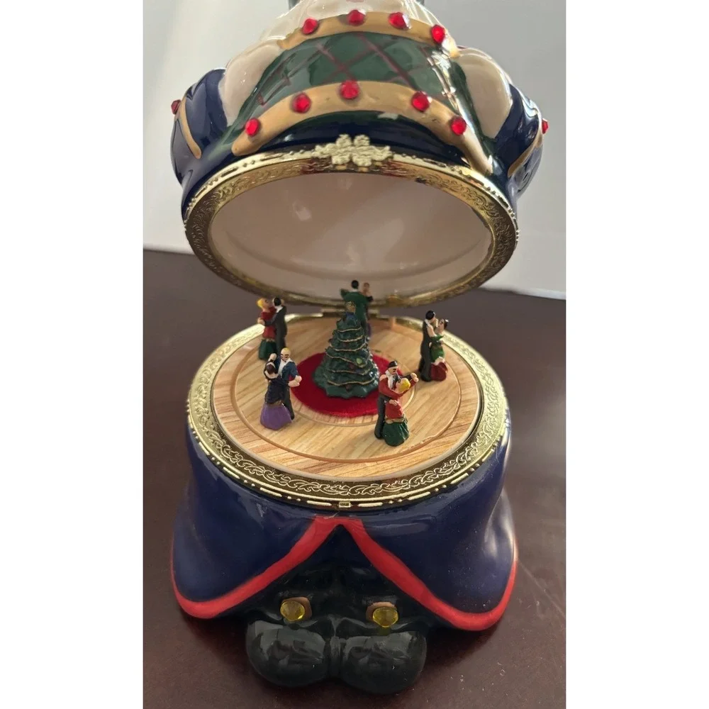 Mr. Christmas Nutcracker Porcelain Animated Waltz Dance Drum Music Box 2012 6.5